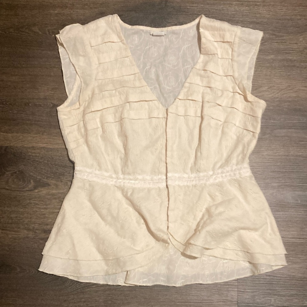 Odille cream embroidered blouse